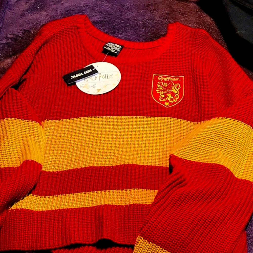 Harry Potter Gryffindor Crop Sweater
